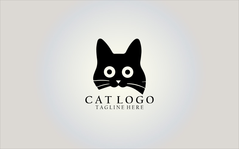 Cat Logo Design vektor sablon V2