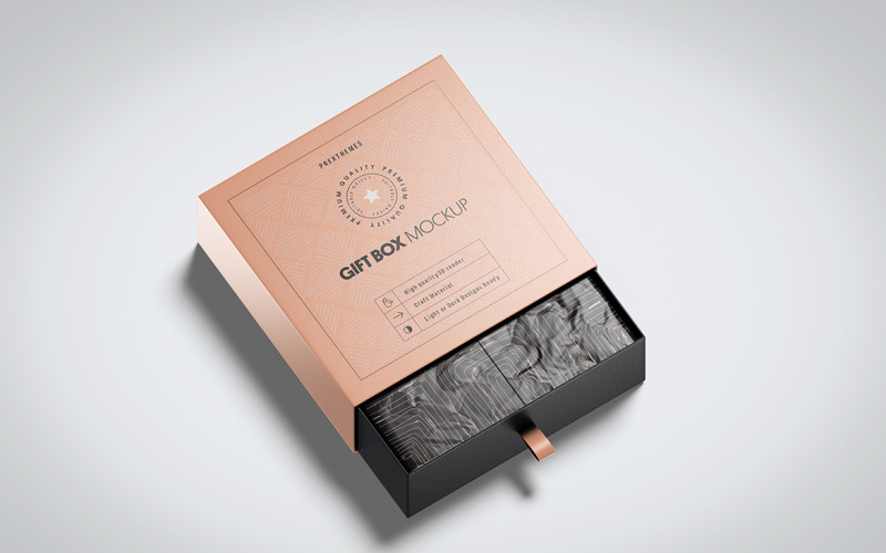 Confezione regalo PSD Mockup Vol 08