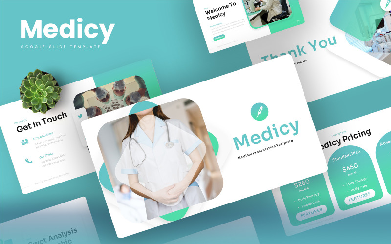Medycyna – szablon slajdów Google o tematyce medycznej