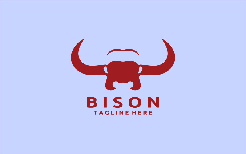Szablon projektu logo głowy żubra V9