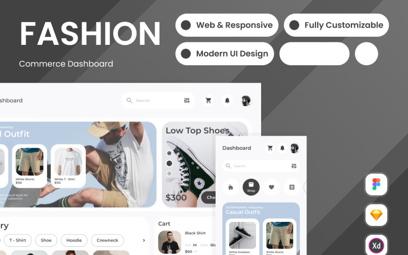 Svrchní oděv – Fashion Commerce Dashboard V2