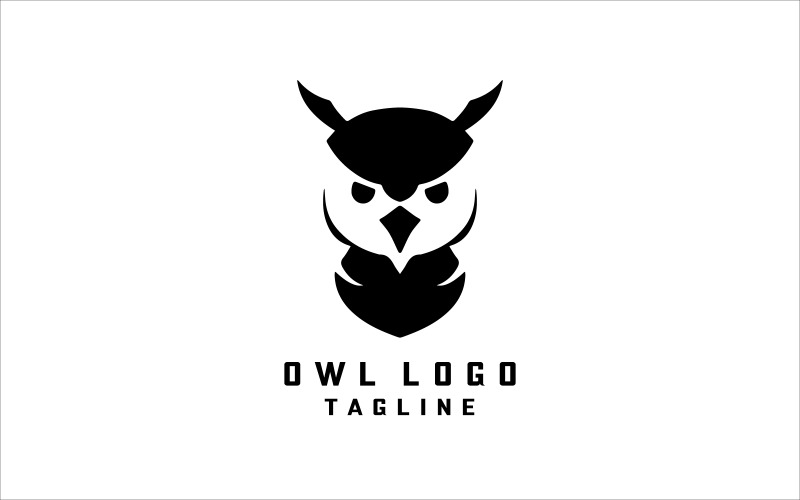 Eulen-Logo-Design-Vorlage V8