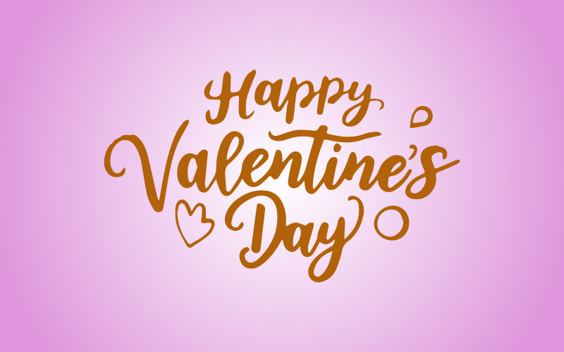 Kostenlose Handschrift „Happy Valentines Day“ für Postkarte, Druck, Typografie-Poster, Einladung.