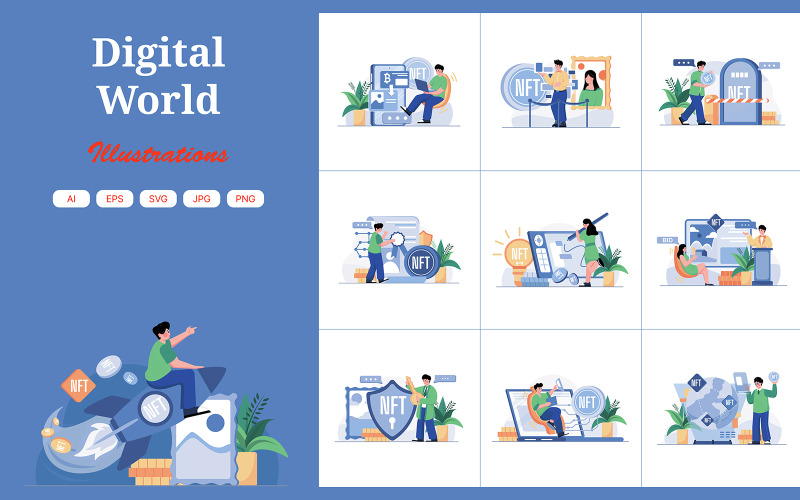 M469_ Illustrations NFT du monde numérique