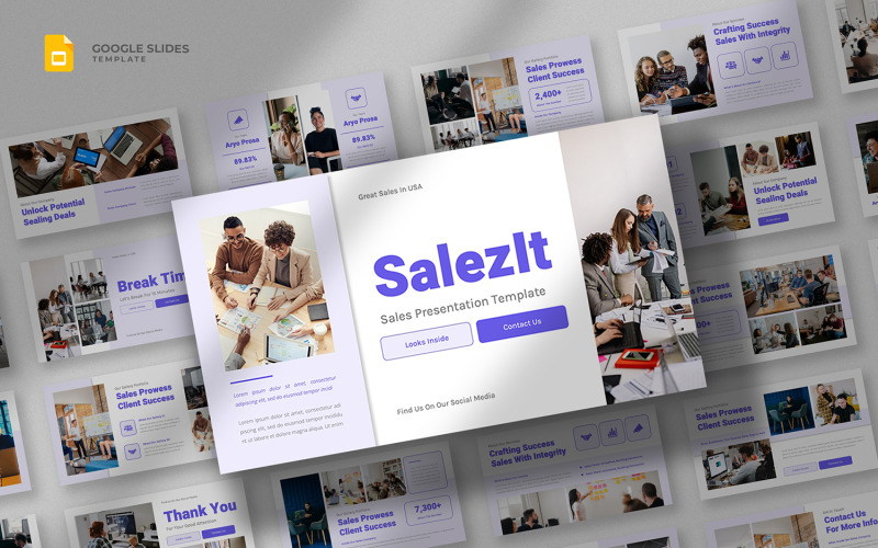 Salezit - Verkoopmarketing Google Slides-sjabloon