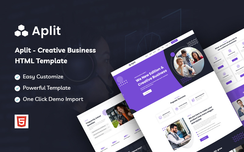 Aplit – Sjabloon voor creatieve zakelijke websites