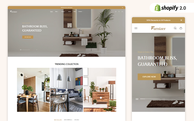 Мебельщик | Тема Shopify для домашнего декора и мебели