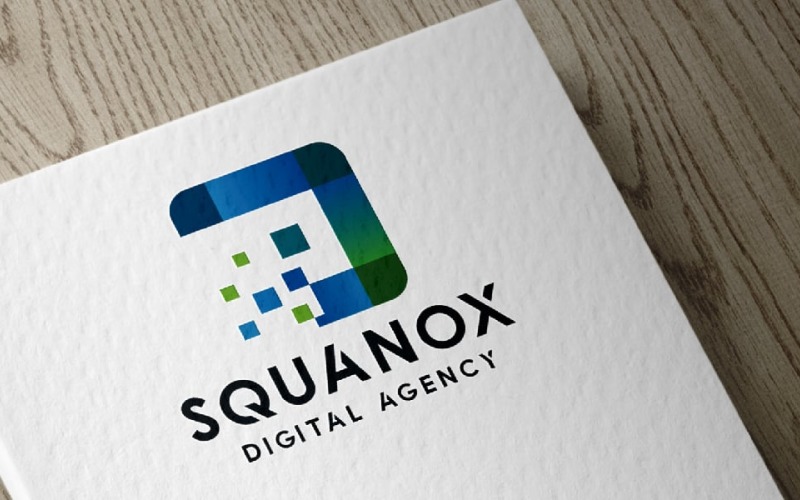 Modèle de logo Squanox Pro
