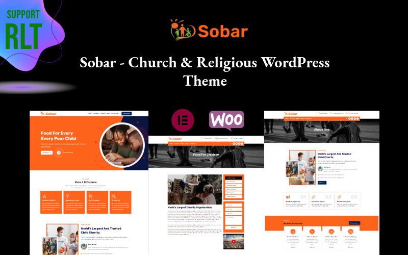 Sobar — тема WordPress «Церковь и религия»