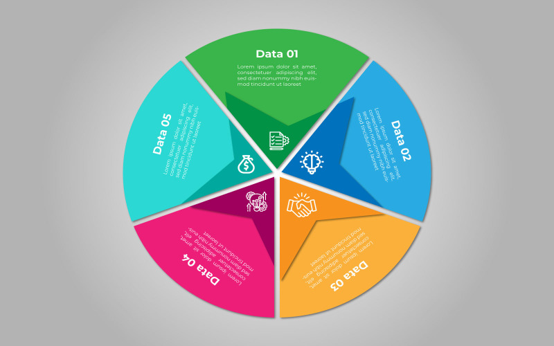 Vektor-Infografik-Elementdesign im Sternstil.
