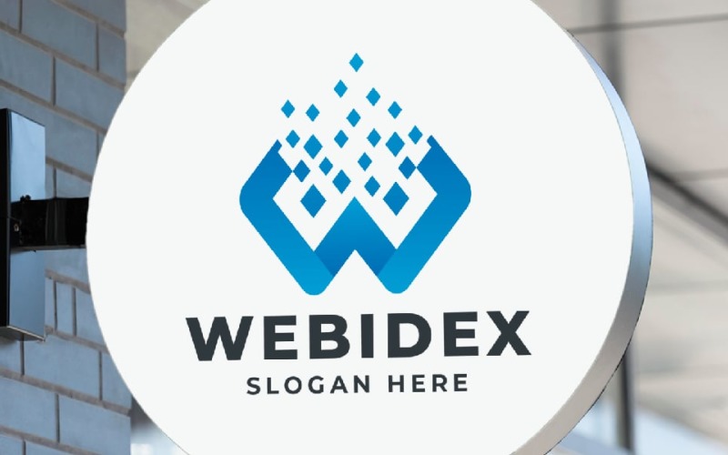 Webidex Letter W-logo sjabloon