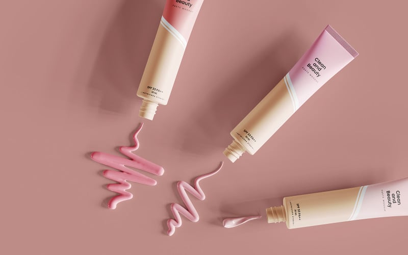 Cosmetic Paste Mockup Template