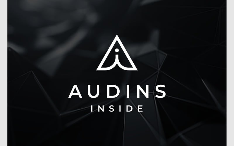 Letter AI IA Minimal Monogram Logo
