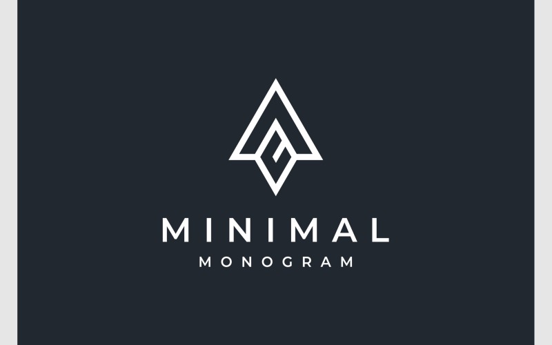 Lettre AC CA Initiales Logo monogramme simple