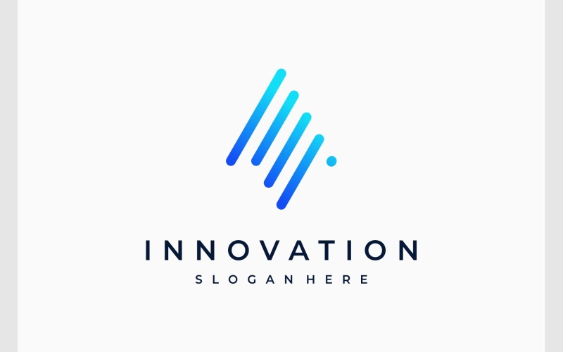 Logotipo da solução de seta para cima de inicialização
