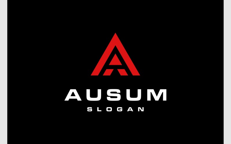 Letter A Initieel eenvoudig Monogram-logo