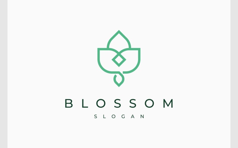 Fiore Fiore Foglia Tulipano Relax Logo