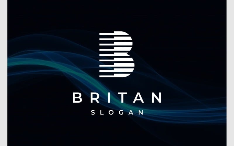 Letter B modern monogram-logo