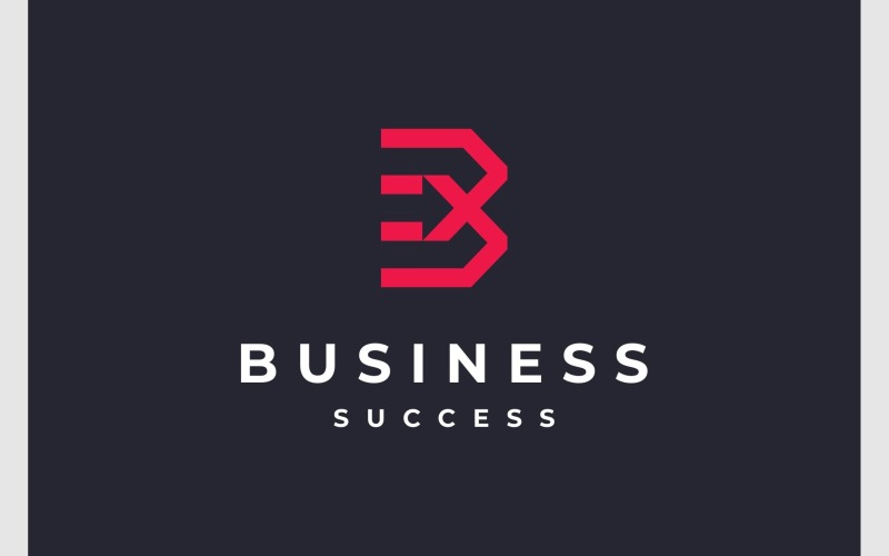 Літера B стрілка Express логотип