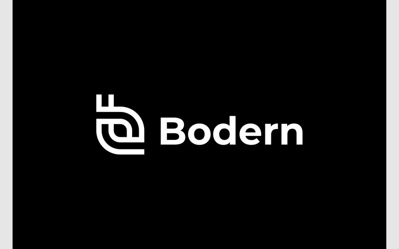 Logotipo Simples Do Monograma Da Letra B