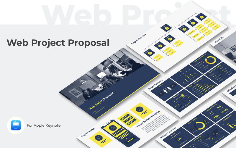 Шаблон презентации Keynote предложения веб-проекта