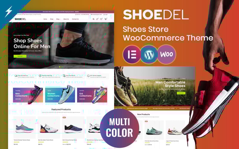 Shoedel - Ayakkabı ve Aksesuar Mağazası WooCommerce Teması