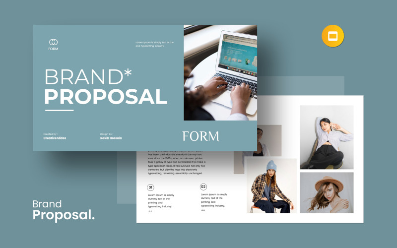 Proposta di brand Layout dei modelli di Presentazioni Google