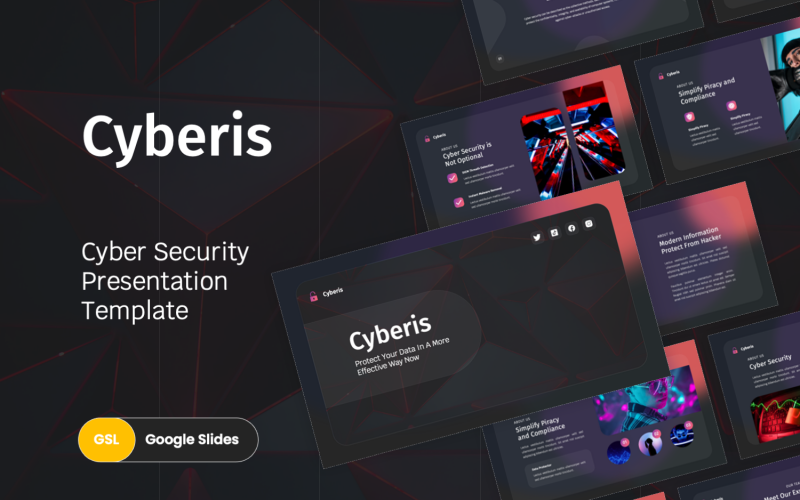 Cyberis Siber Güvenlik Google Slaytlar Şablonu
