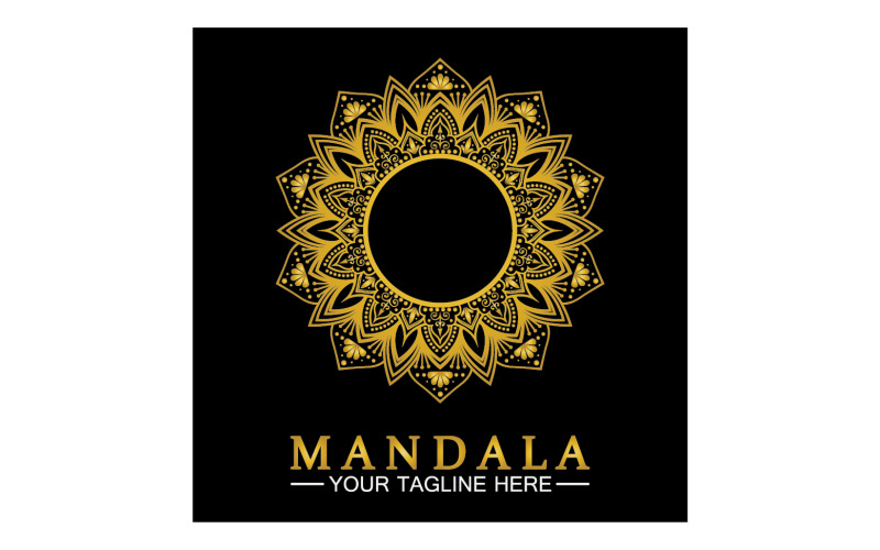 Decorazione mandala in ornamento etnico orientale versione 1