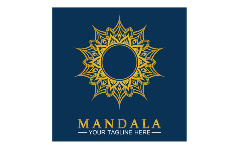 Mandala dekoration i etnisk orientalisk doodle ornament version 5
