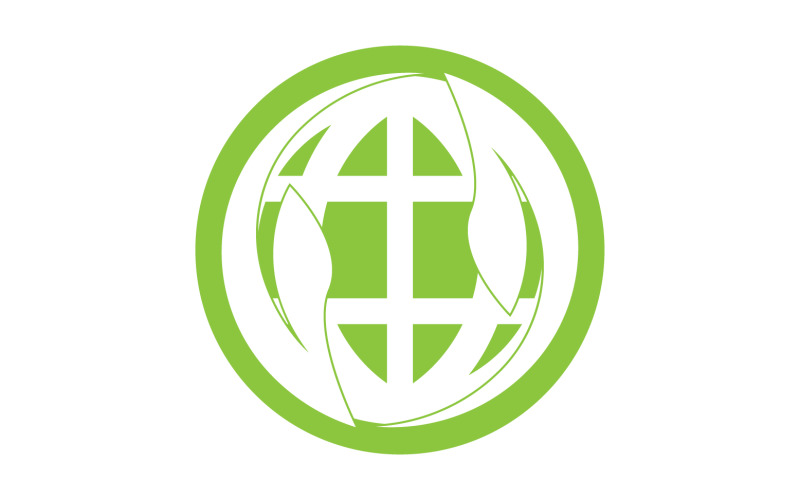 O mundo fica verde e salva o logotipo versão 20