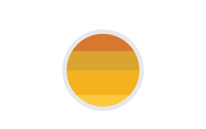 Güneş logosu basit vektör sürüm 7