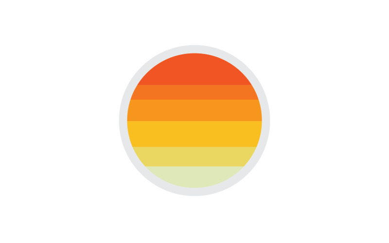 Jednoduché vektorové logo Sun verze 31