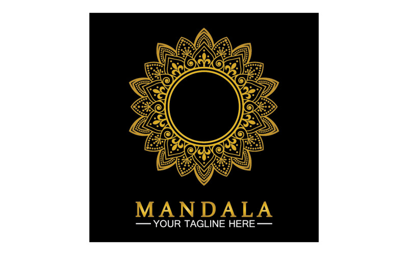 Mandala dekoration i etnisk orientalisk doodle ornament version 19