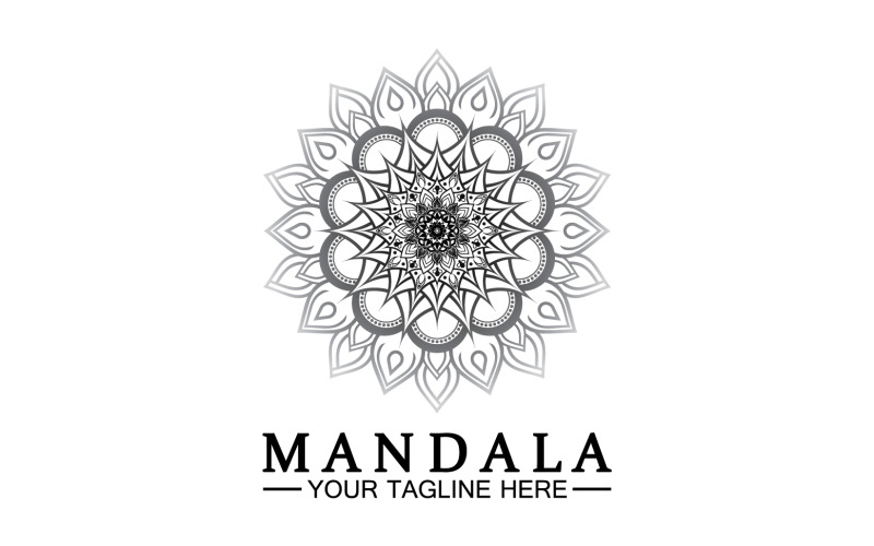 Mandala dekoration i etnisk orientalisk doodle ornament version 21