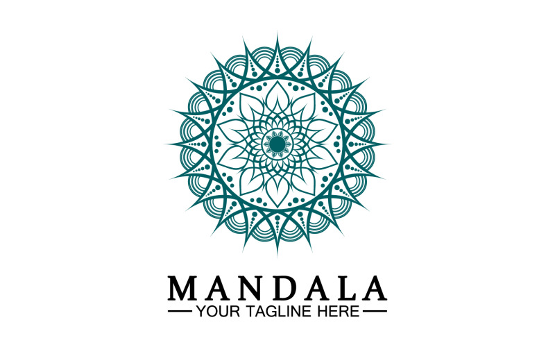 Mandala dekoration i etnisk orientalisk doodle ornament version 40