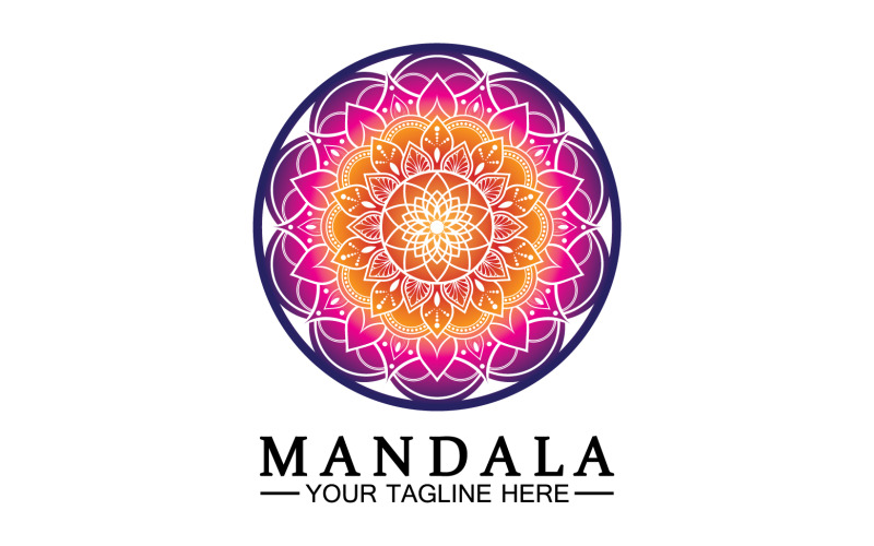 Mandala dekoration i etnisk orientalisk doodle ornament version 47