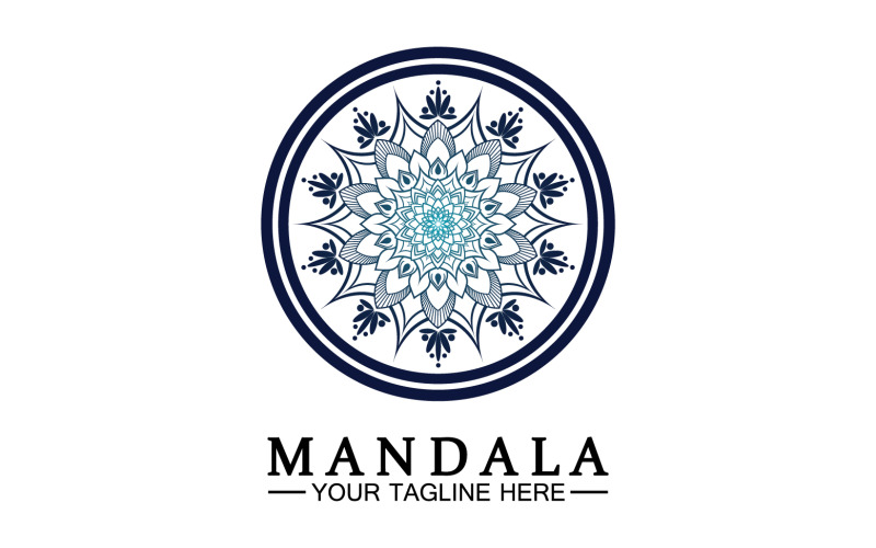 Mandala dekoration i etnisk orientalisk doodle ornament version 63