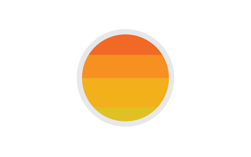 Sun logo simple vector version 29 #383381 - TemplateMonster