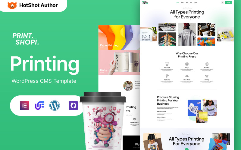Printshopi - Nyomda WordPress Elementor téma