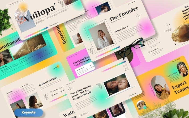 Vuilopa - Creative Gradient Keynote Template