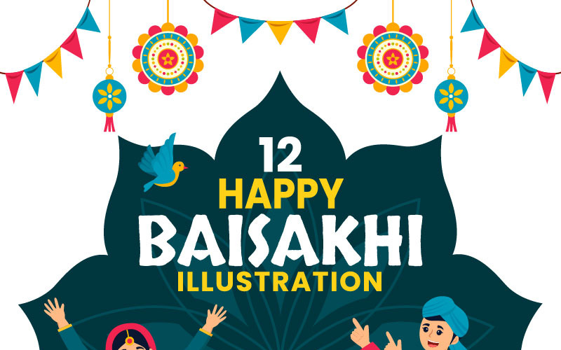 12 Glad Baisakhi Illustration