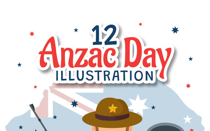 12 Ilustración del Día de Anzac