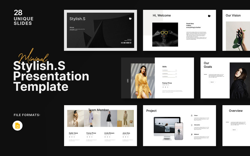 Шаблон презентации Stylish.S Googleslide