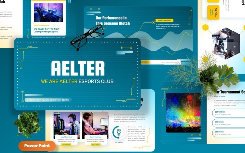 Aelter - Esport Club Powerpoint-mallar