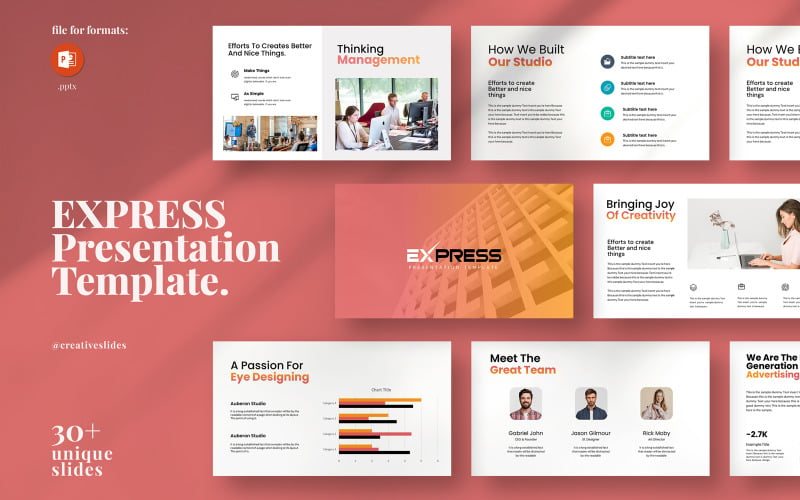 Express PowerPoint Presentation Template