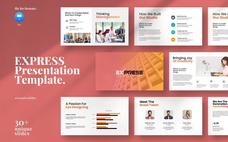 Modello di presentazione Express Keynote