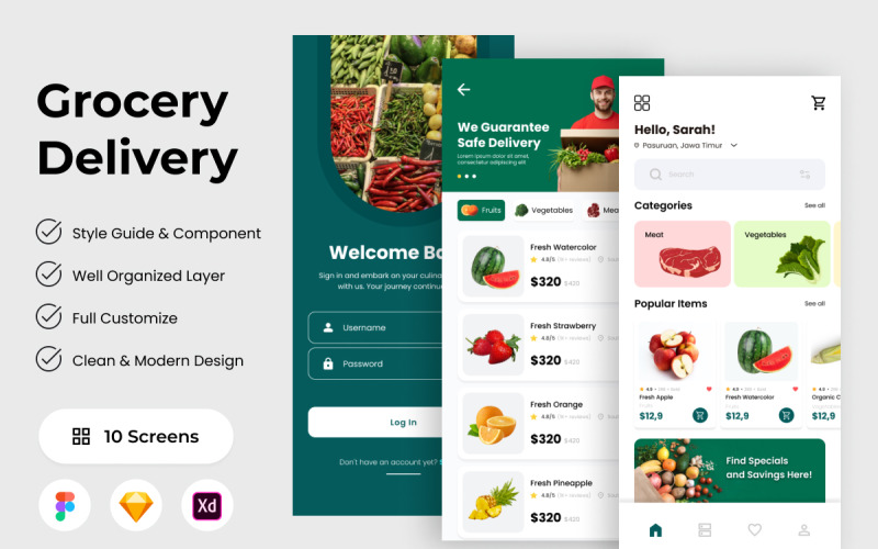 Potraviny - mobilní aplikace pro rozvoz jídla