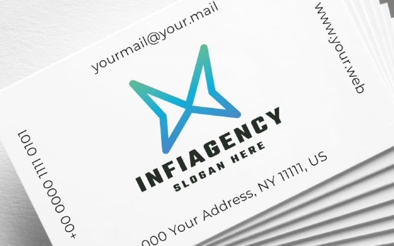 Шаблон логотипа агентства Infinity