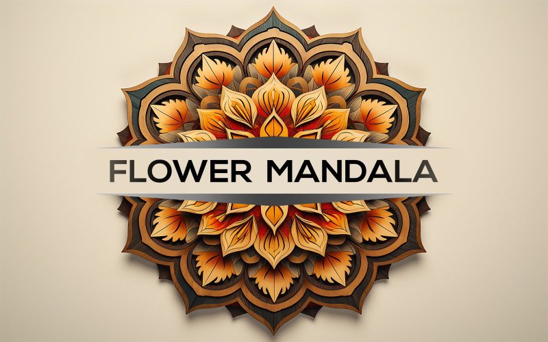 Színes vintage mandala | jel mandala tervezés | mandala identitástervezés